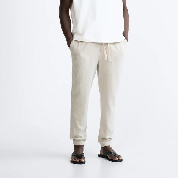 Pantalones deportivos de lino para hombre