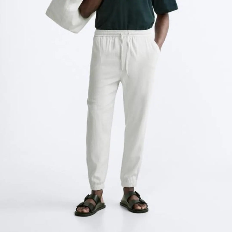 Pantalones deportivos de lino para hombre